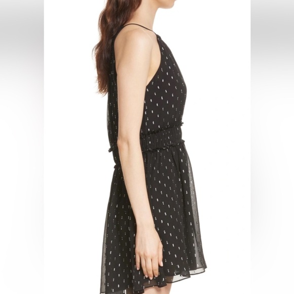 Joie Althia B Sleeveless Silk Chiffon Halter Dress Size Small - Picture 3 of 10